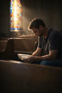 man in church